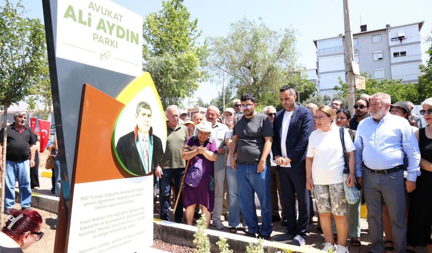 Avukat Ali Aydın’ın adı Çiğli’de yaşayacak