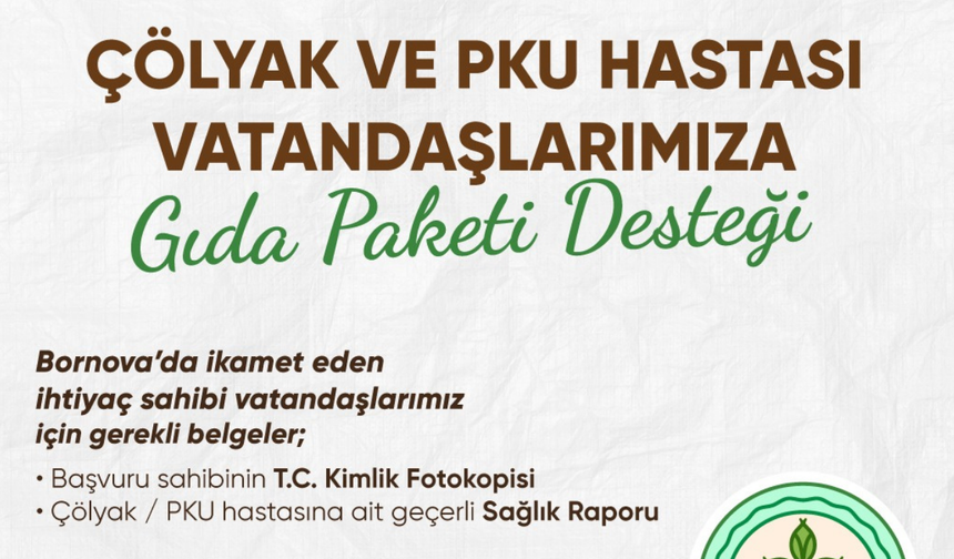 Bornova’da özel beslenme gereksinimi duyan vatandaşlara büyük destek