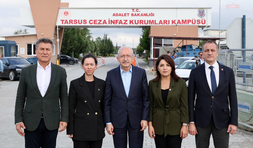 Kılıçdaroğlu, Tarsus Cezaevi’nde iki belediye başkanını ziyaret etti