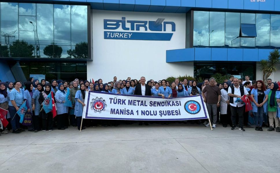 Manisa'da Bitron Elektromekanik ile Türk Metal Sendikası TİS'te anlaştı