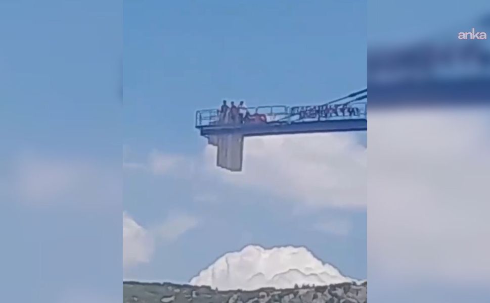 İşçiler TOKİ inşaatındaki kule vince çıktı: Ücretlerini istediler