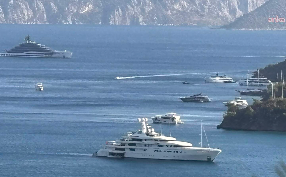 Yüzen saraylar Marmaris'te: Rus ve Çinli devlerin süperyatları Hisarönü'nde buluştu