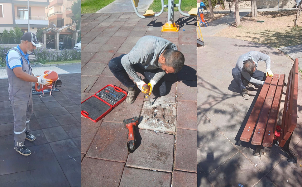 Didim Belediyesi'nden park düzenleme mesaisi: Ortak yaşam alanları özenle korunuyor