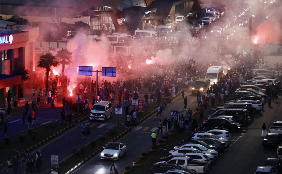 Mısırlı yıldız futbolcu Muhammed Salah Trabzon'da coşkuyla karşılandı