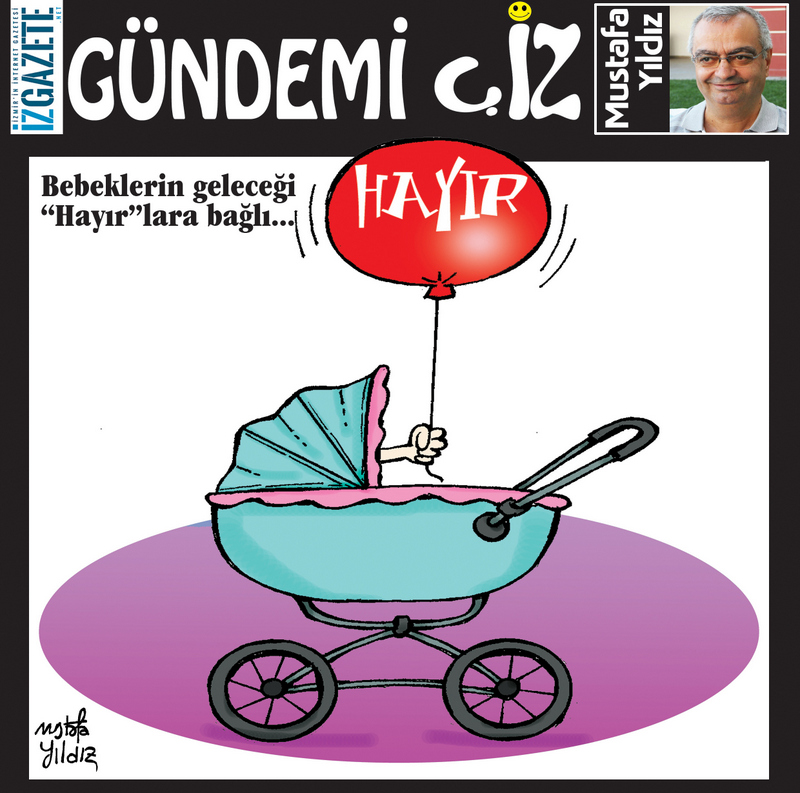 FOTO GALERİ: İz Gazete'den 'hayır'lı karikatürler