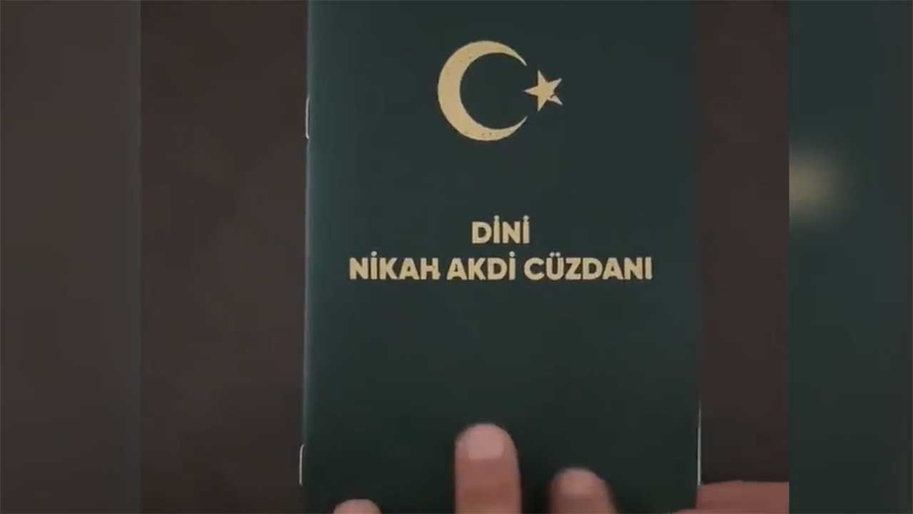 'Dini nikah cüzdanı' tartışma yarattı!