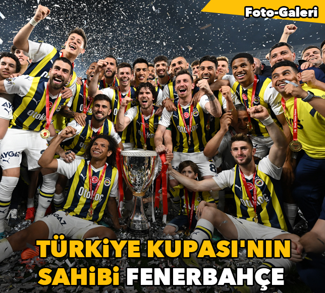 Gürsel Aksel Stadı'nda renkli görüntüler: Türkiye Kupası'nın sahibi Fenerbahçe
