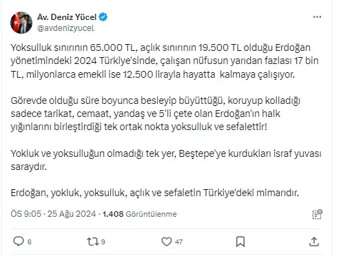 Deniz Yucel Eie Aciklama