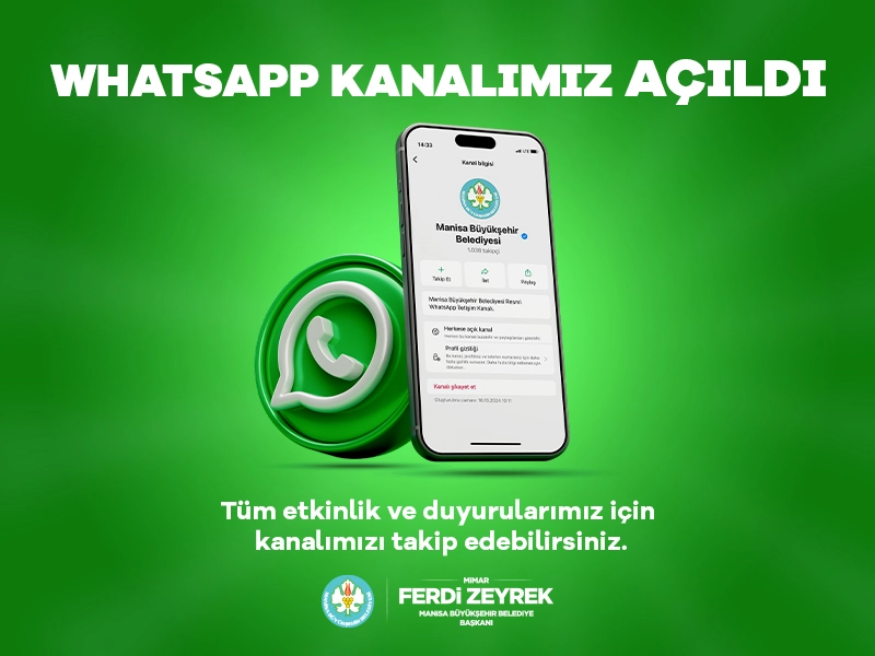 Manisa Whatsaap Kanalı Acildi