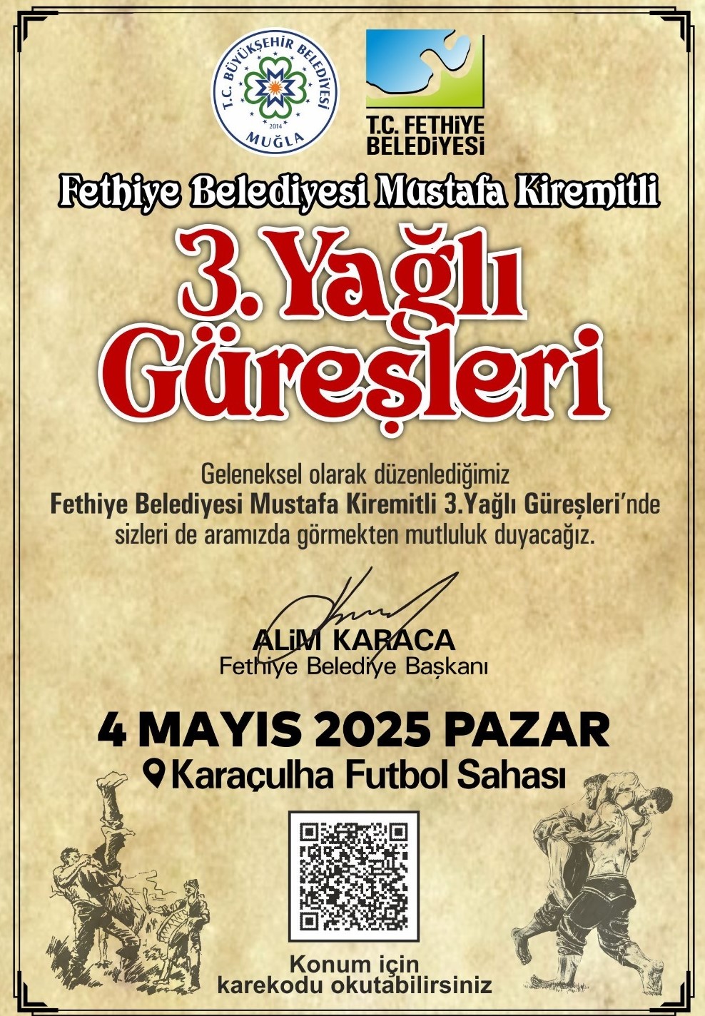 Türkiye’nin En Iyi Başpehlivanları Fethiye'de Buluşuyor