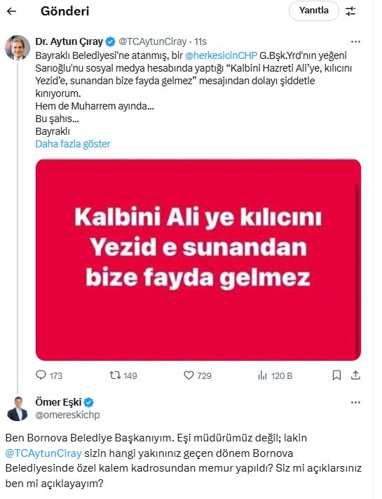 Izmirde Kadro Tartismasi Eski Ile Ciray Sosyal Medyada Atisti Siz Mi Aciklarsiniz Ben Mi-1