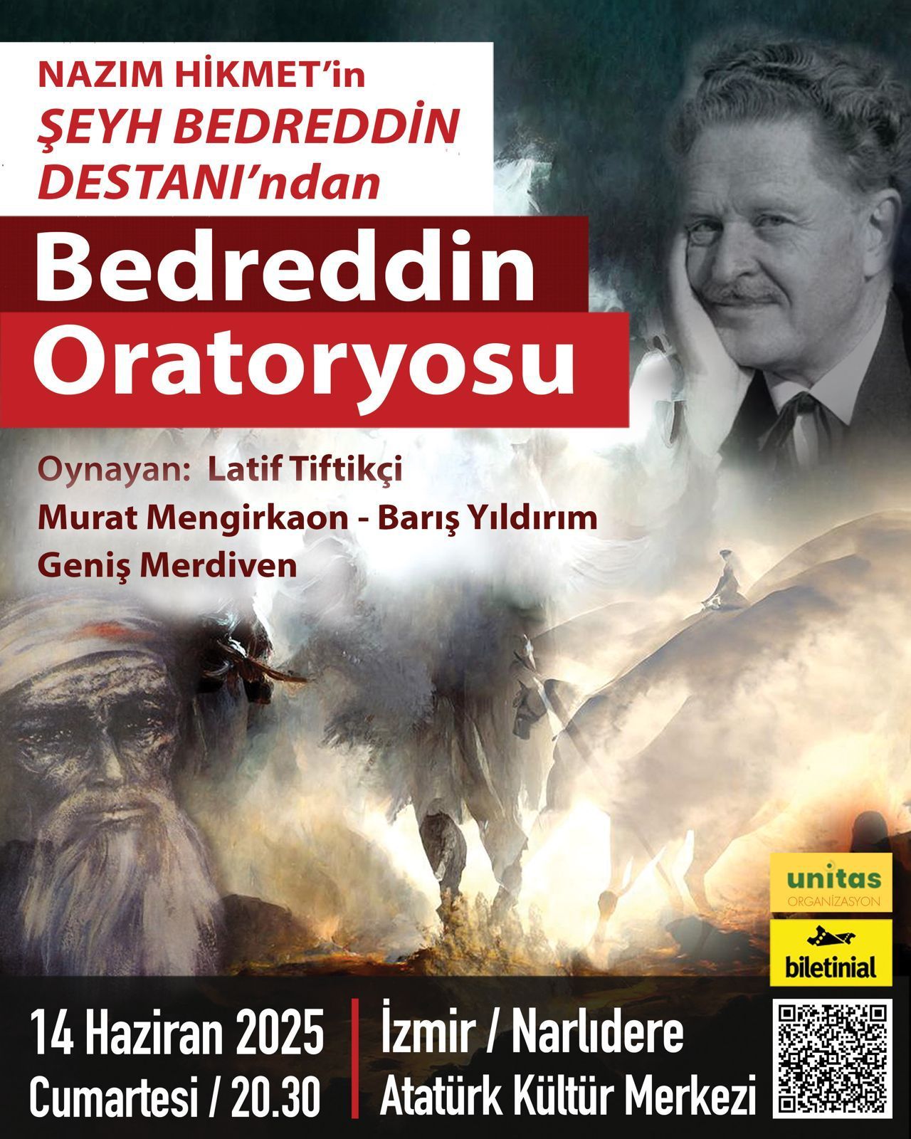 Nazim Hikmetin Seyh Bedreddin Destani Sahneye Tasiniyor 14 Haziranda Izmirde