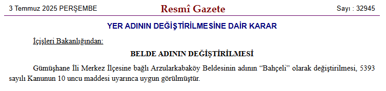 Mhpli Isim Kazanmisti O Beldeye Bahceli Ismi Verildi