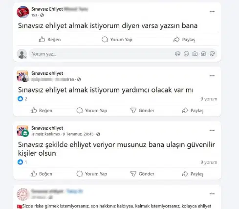 Sosyal Medyada Yeni Tuzak Sinavsiz Ehliyet Oyunlarina Aldanmayin