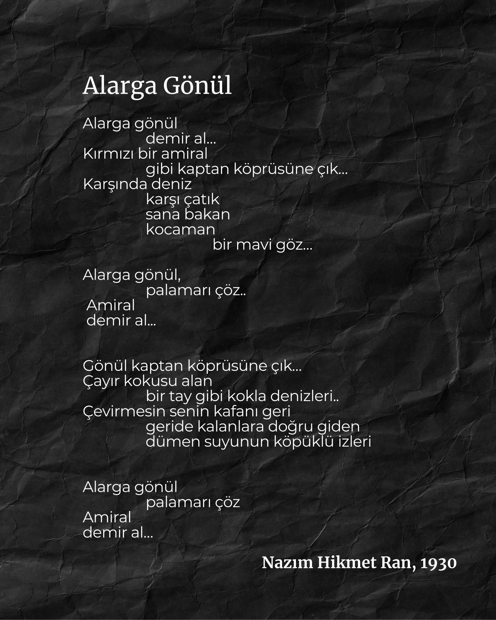 Soyerden Cezaevinden Nazim Hikmetli Mesaj
