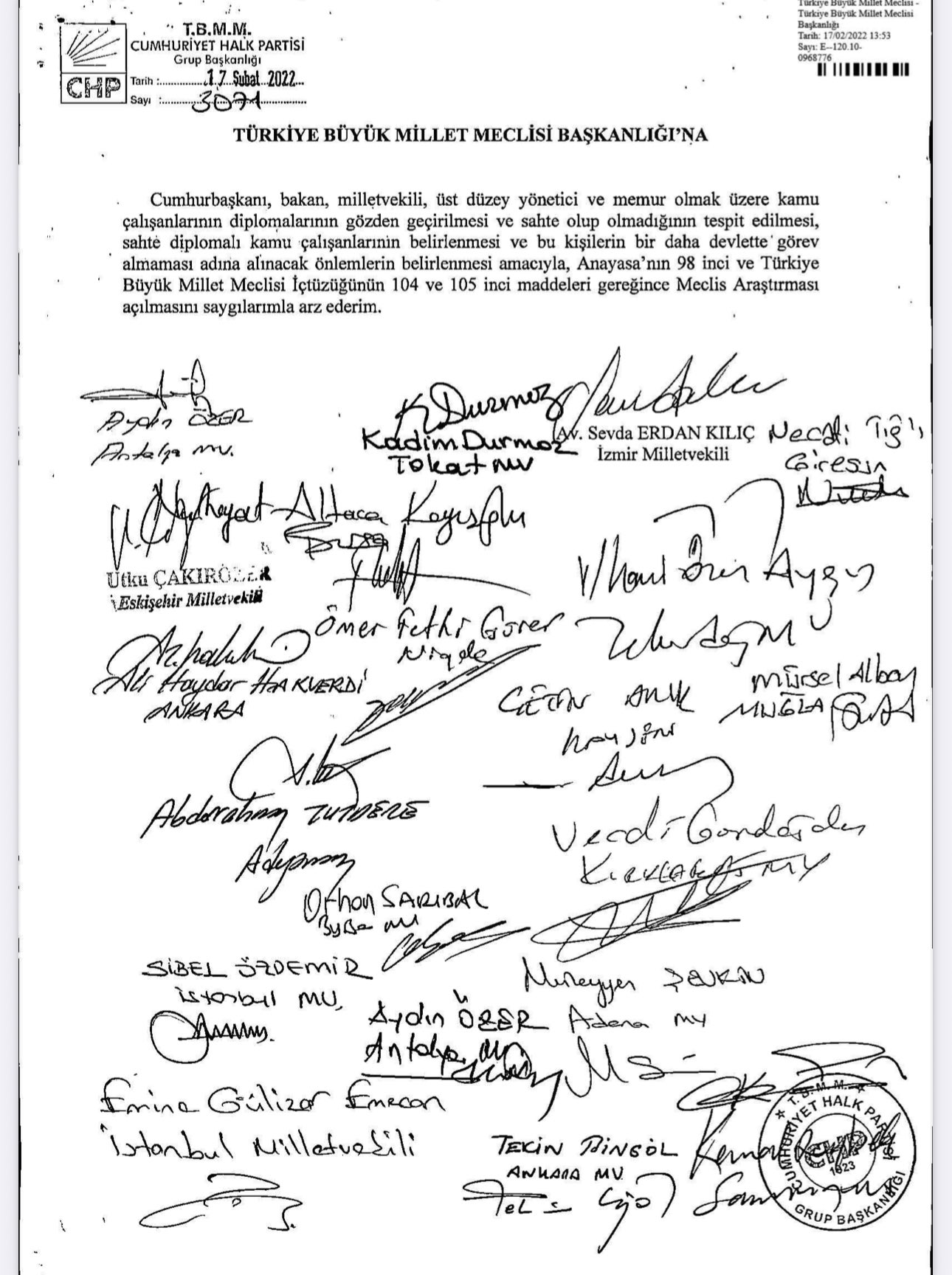 sahte-diploma-skandali-izmire-de-sicradi-kilic-tbmmye-onerge-vermis