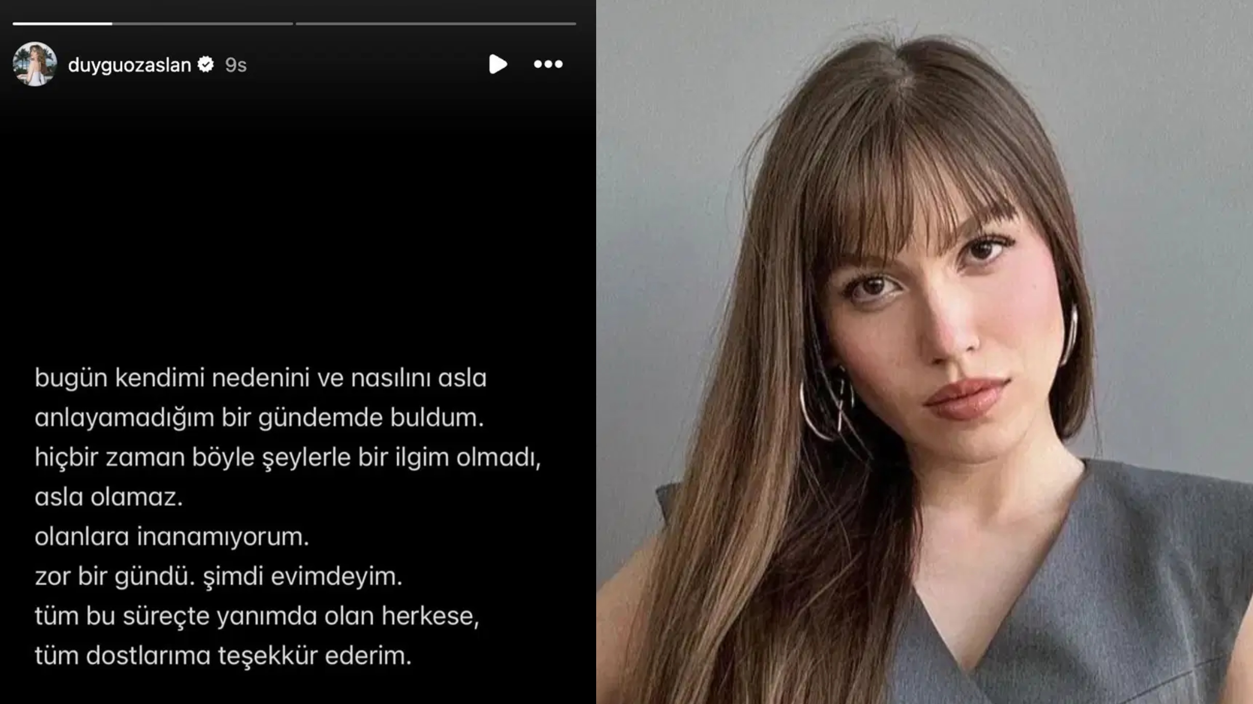 Duygu Özaslan İfade