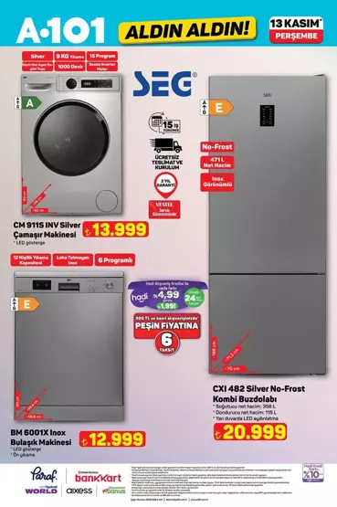 A101'e koltuk ve halı yıkama makinesi geliyor: 13Kasım Perşembe 2025 A101 Aldın Aldın kataloğu açıklandı