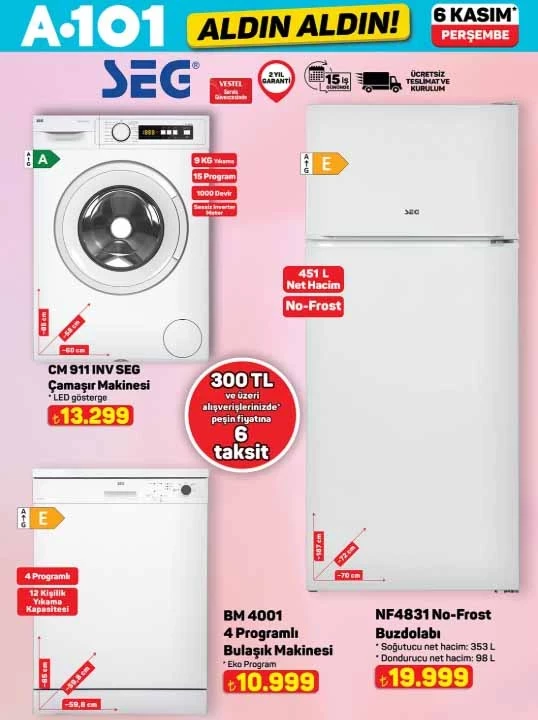A101'e seramik tabanlı ütü geliyor: 6 Kasım Perşembe 2025 A101 Aldın Aldın kataloğu açıklandı