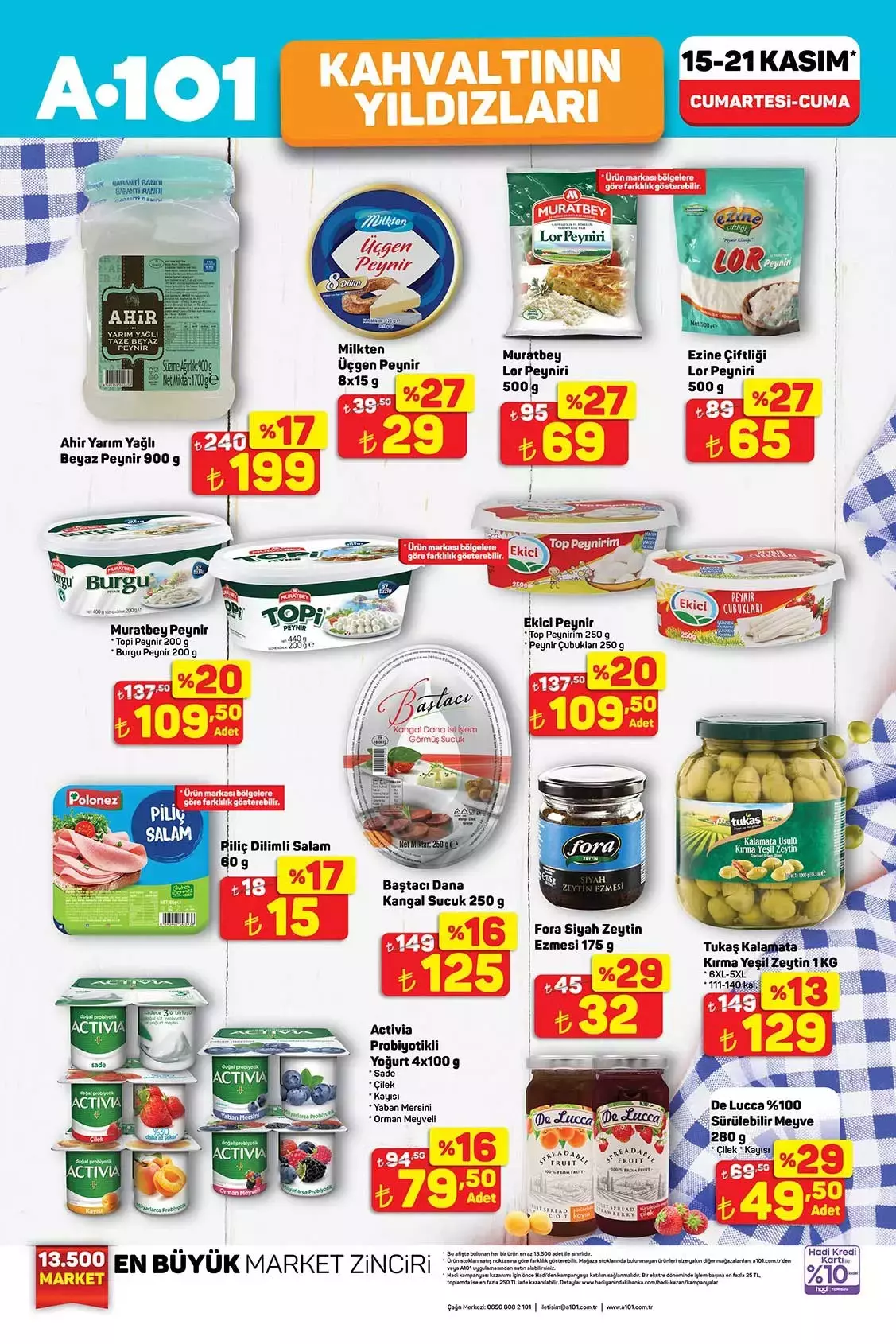 A101 15-21 Kasım Haftanın Yıldızları kataloğu yayınlandı: İşte bu haftanın indirimli ürünleri