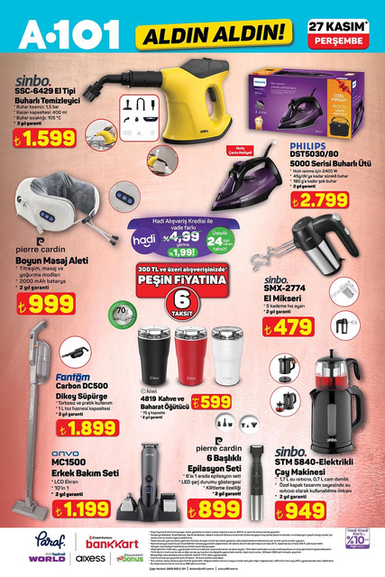 A101'e çekmeceli derin dondurucu geliyor: İşte 27 Kasım Perşembe 2025 A101 Aldın Aldın kataloğu