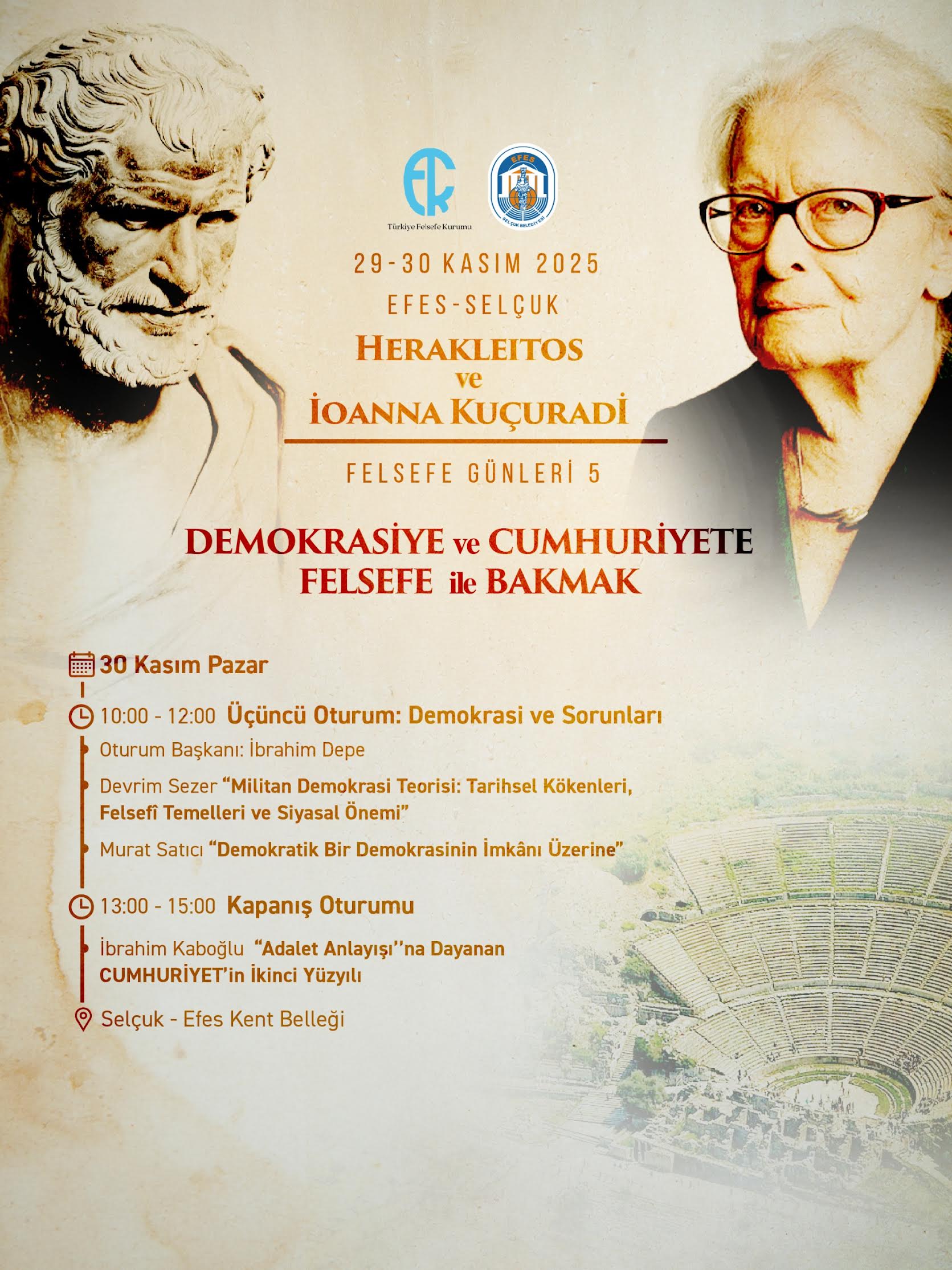 Efes Selçuk’ta Felsefe günleri: İoanna Kuçuradi, Herakleitos’u anlatacak