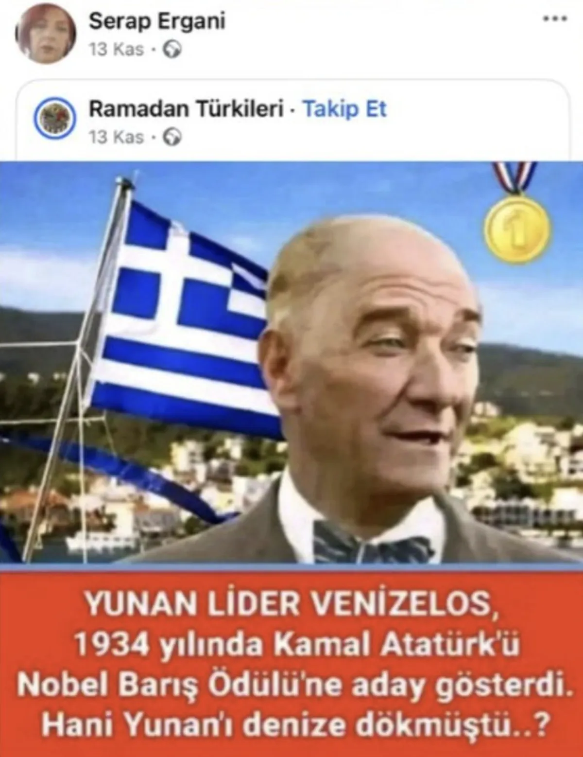 AKP Urla Kadın Kolları’ndan skandal Atatürk paylaşımı