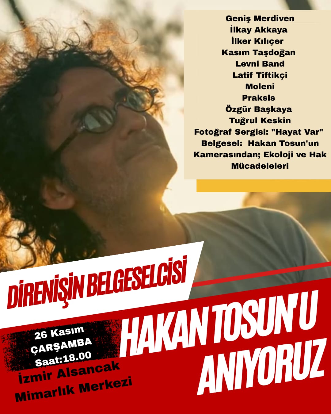 Gazeteci Tosun İzmir’de anılacak