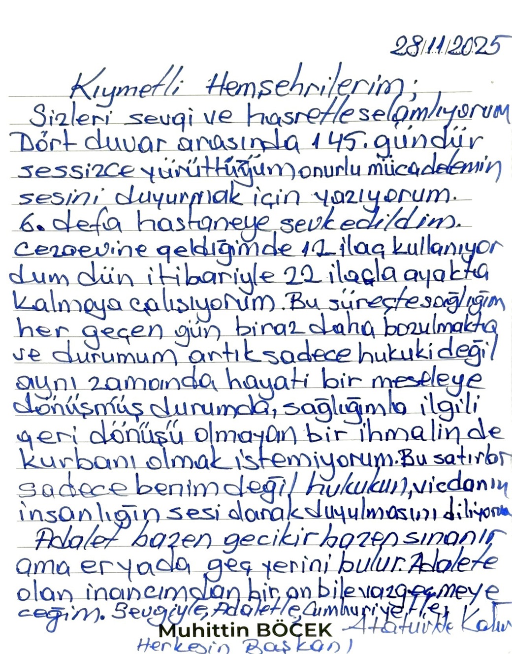 Muhi̇tti̇n Böce Kmektup