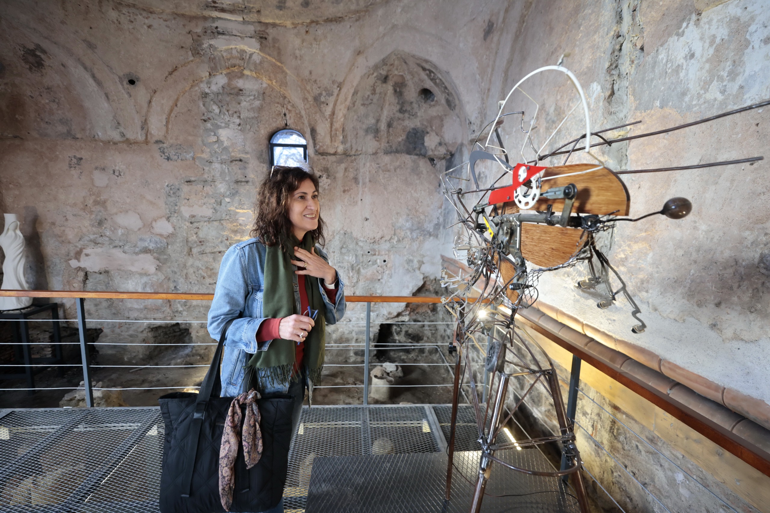 Tarihi hamamda sanat keyfi