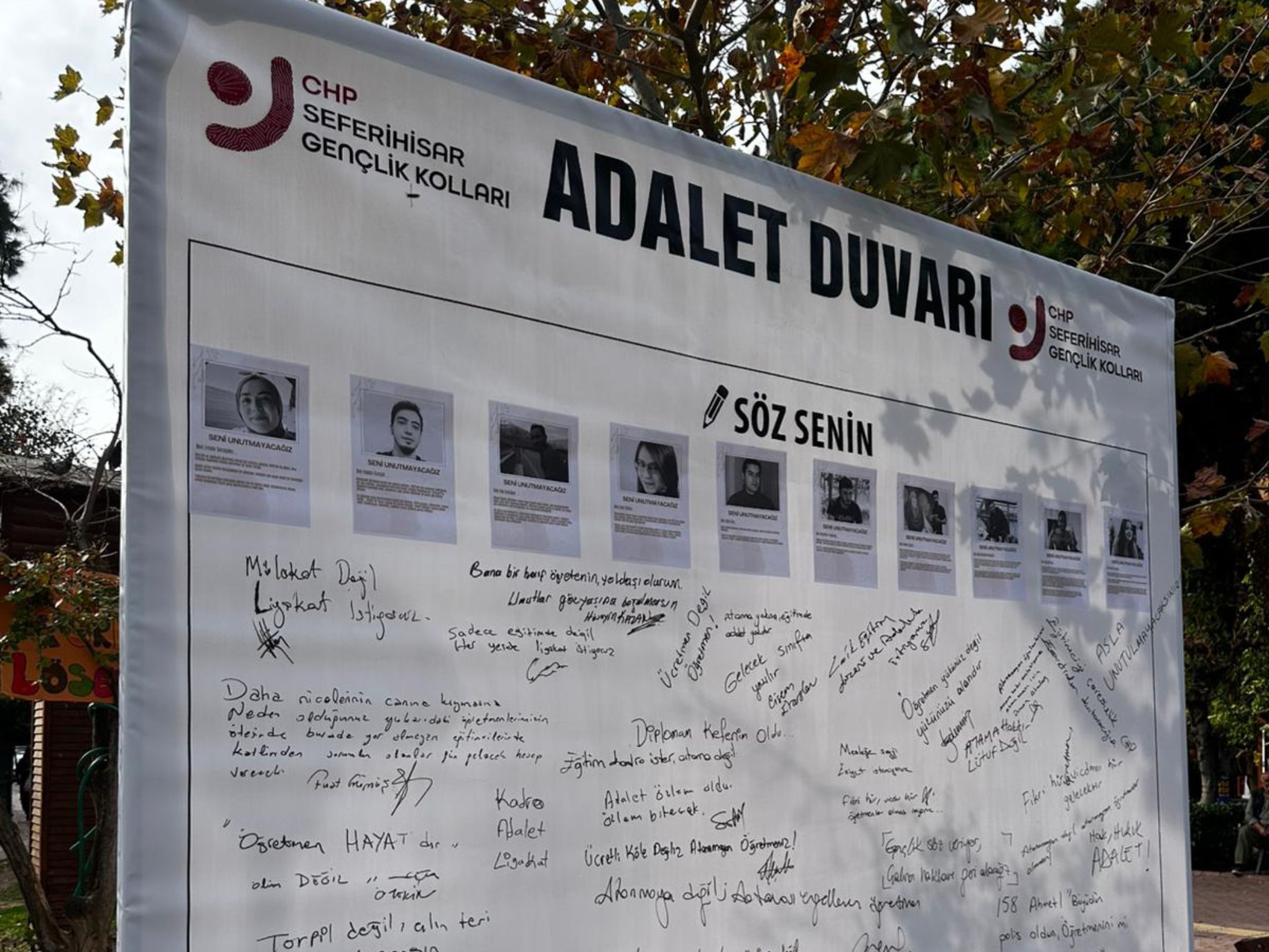 Seferihisar Gençlik Kolları’ndan Öğretmenler Için Adalet Duvarı (1)