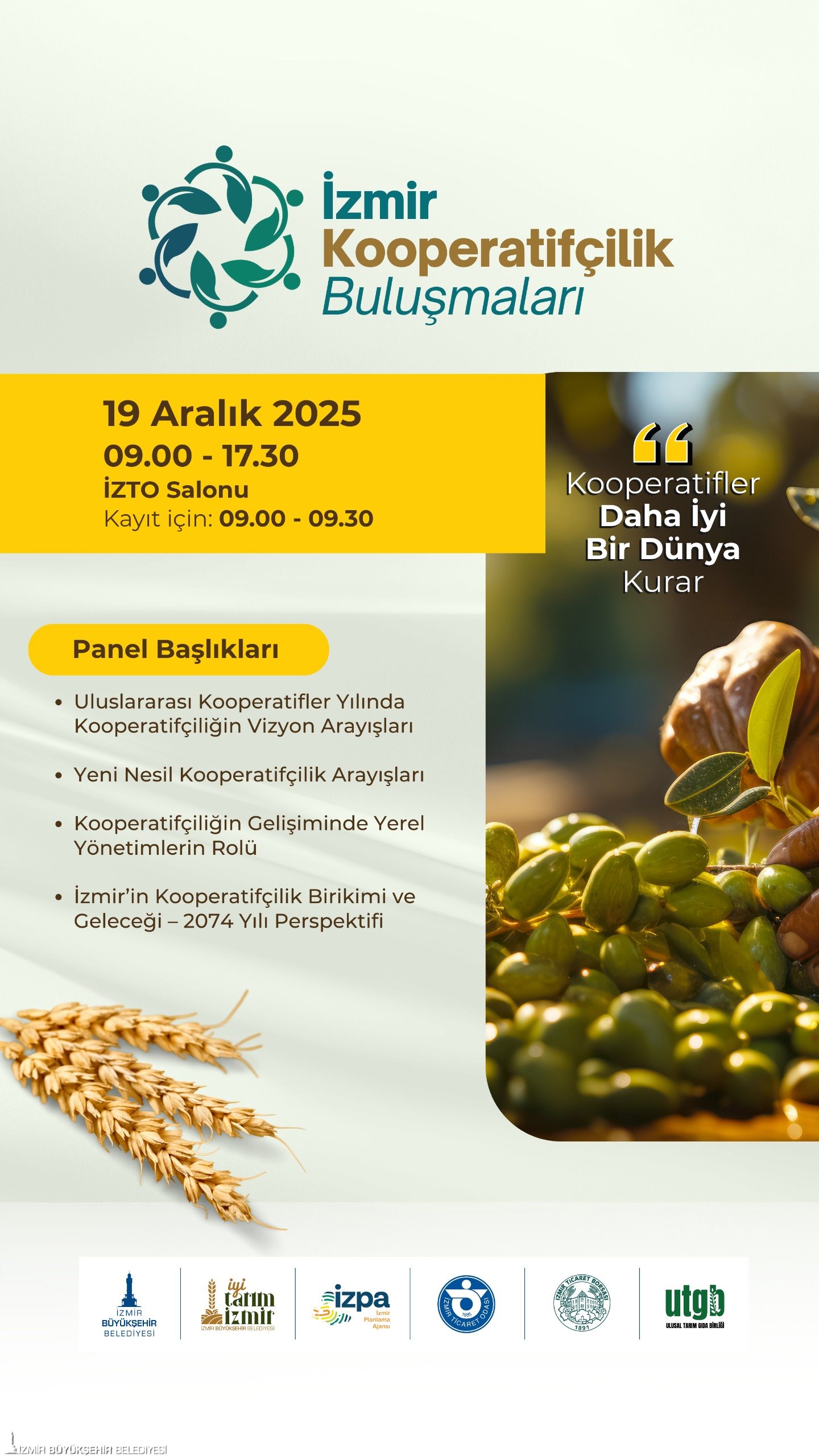 İzmir'de kooperatifçilik buluşmaları başlıyor