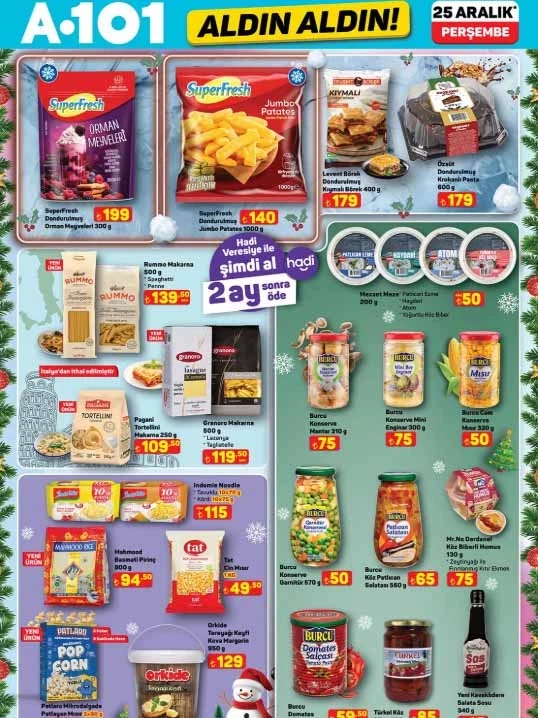 Yılbaşı A 101'de güzel: 25 Aralık Perşembe A101 Aldın Aldın kataloğu belli oldu!