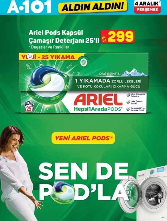 A101'e yeni kataloğu yayınladı: 4 Aralık Perşembe A 101'e yılbaşı ürünleri geliyor!