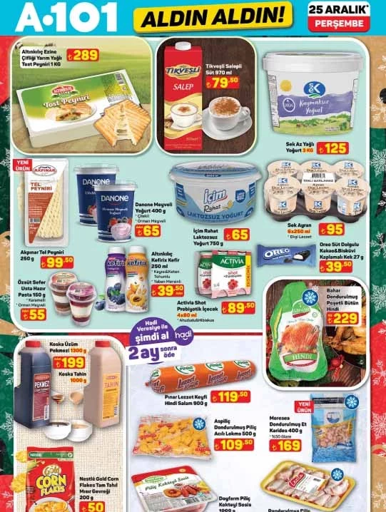 Yılbaşı A 101'de güzel: 25 Aralık Perşembe A101 Aldın Aldın kataloğu belli oldu!