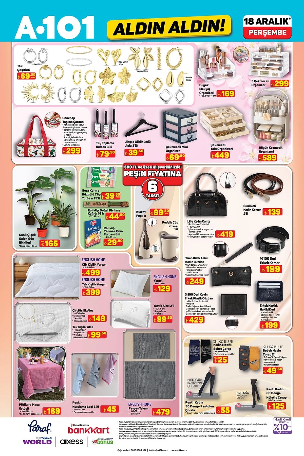 Müzik ürünlerinden cam temizleme robotuna... 18 Aralık Perşembe A101 kataloğu belli oldu!