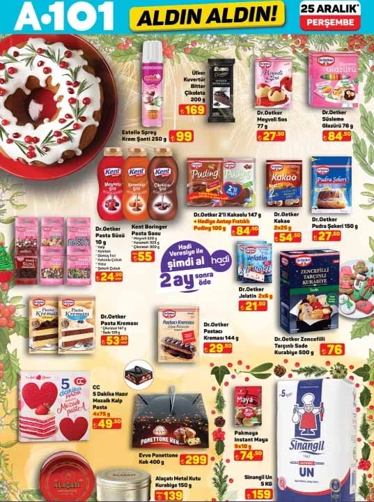 Yılbaşı A 101'de güzel: 25 Aralık Perşembe A101 Aldın Aldın kataloğu belli oldu!