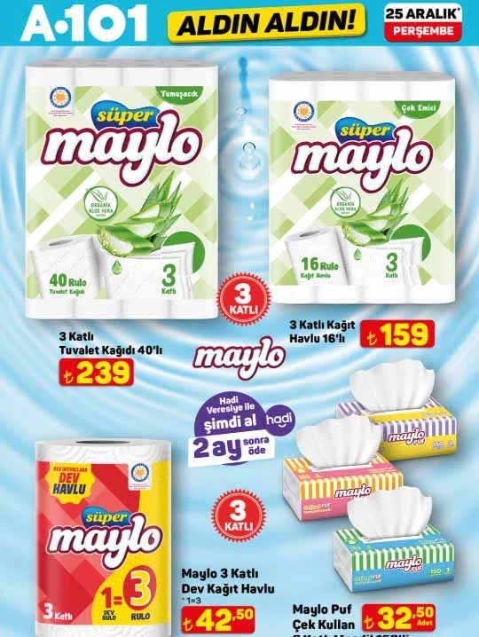 Yılbaşı A 101'de güzel: 25 Aralık Perşembe A101 Aldın Aldın kataloğu belli oldu!