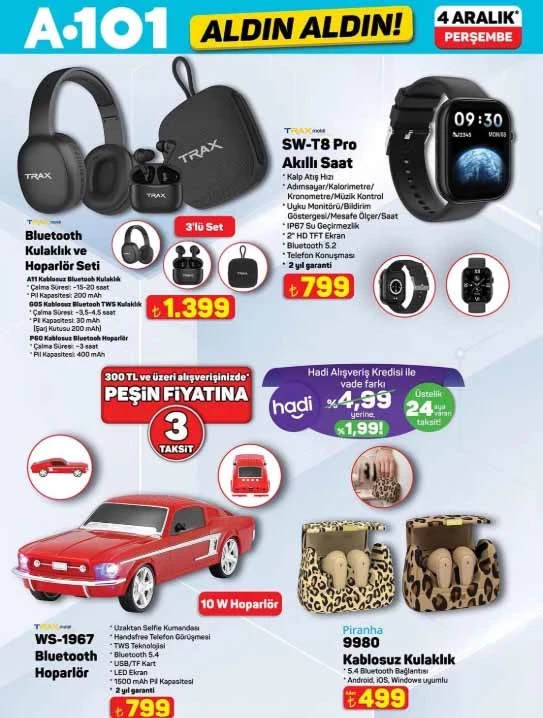 A101'e yeni kataloğu yayınladı: 4 Aralık Perşembe A 101'e yılbaşı ürünleri geliyor!