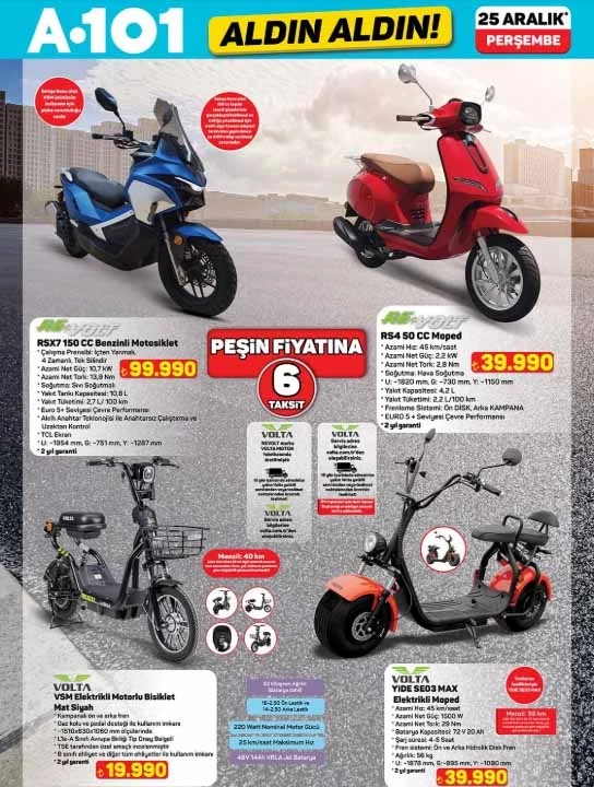 Yılbaşı A 101'de güzel: 25 Aralık Perşembe A101 Aldın Aldın kataloğu belli oldu!
