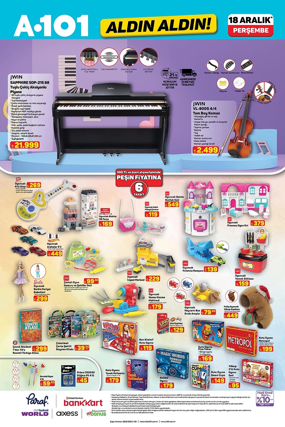 Müzik ürünlerinden cam temizleme robotuna... 18 Aralık Perşembe A101 kataloğu belli oldu!