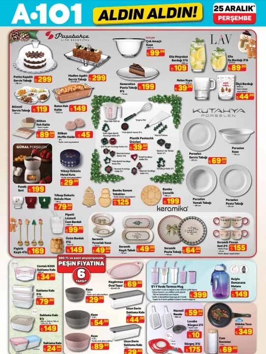 Yılbaşı A 101'de güzel: 25 Aralık Perşembe A101 Aldın Aldın kataloğu belli oldu!