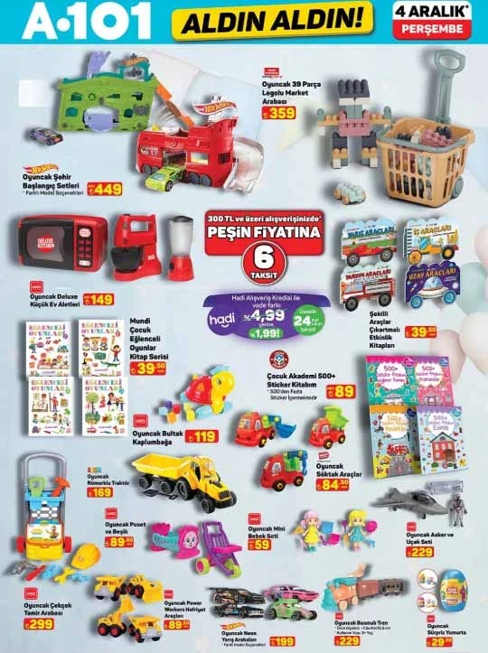 A101'e yeni kataloğu yayınladı: 4 Aralık Perşembe A 101'e yılbaşı ürünleri geliyor!