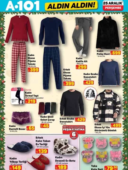 Yılbaşı A 101'de güzel: 25 Aralık Perşembe A101 Aldın Aldın kataloğu belli oldu!