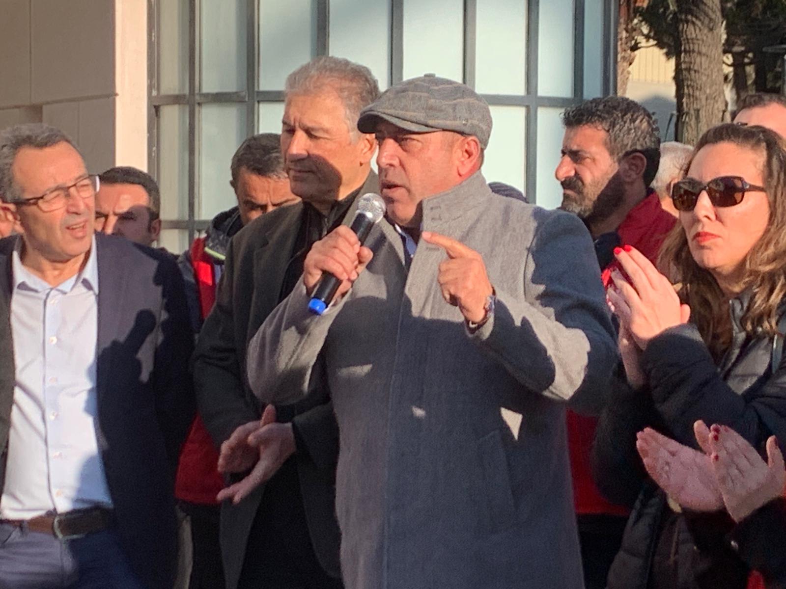 Emek Bileşenlerinden Di̇sk Çadırına Dayanışma Ziyareti Bu Ucube Havuz Sisteminden Derhal Vazgeçin!