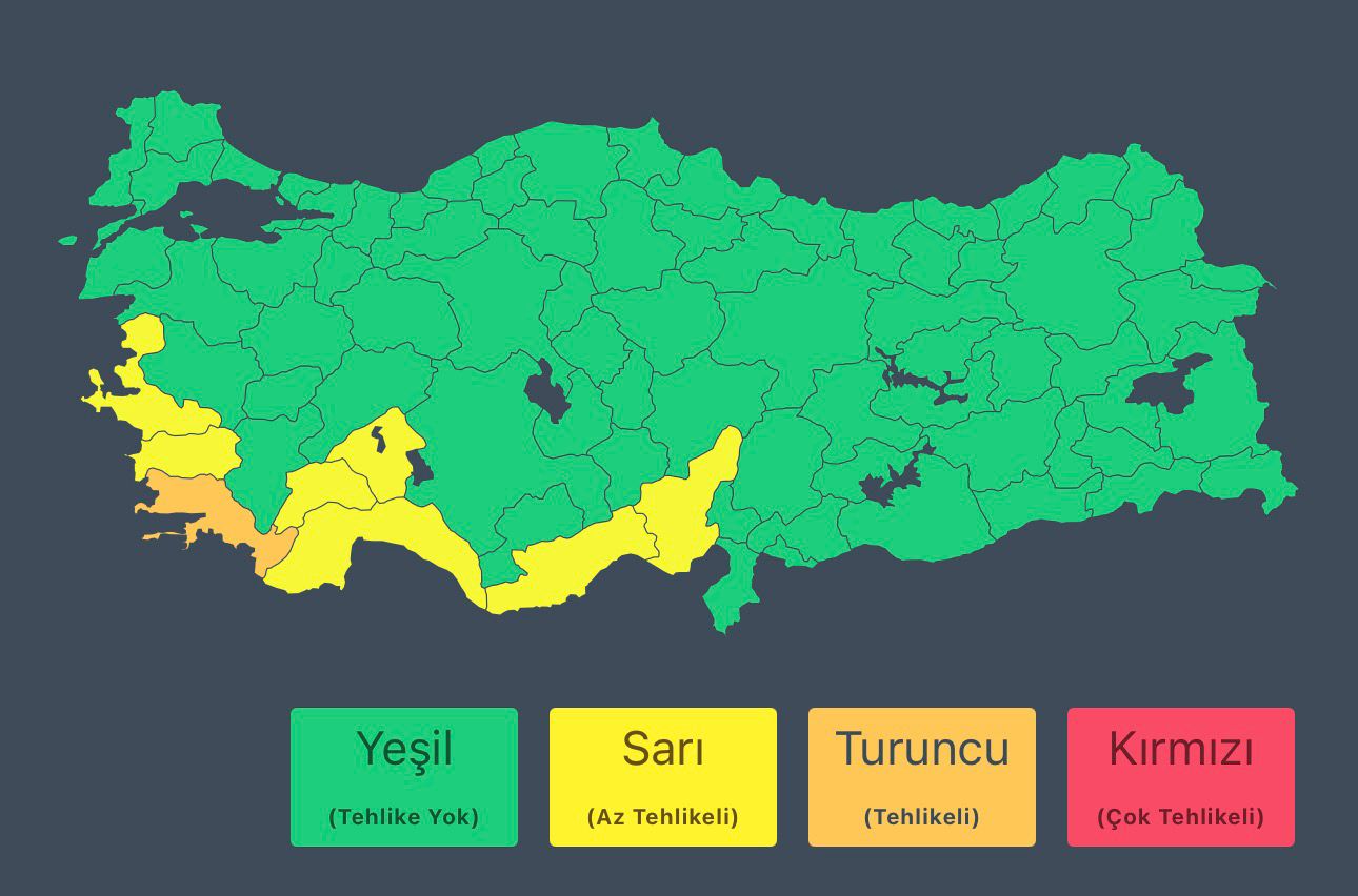 İzmir’e yağış geliyor: Sarı kodlu uyarı verildi