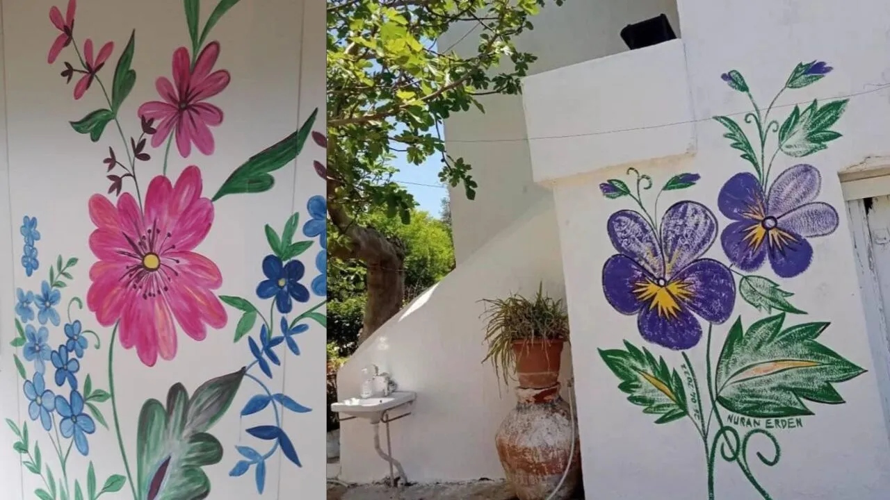 Görenler Avrupa Sanıyor! Renklerin Dans Ettiği İzmir’in Bu Köyü Güzelliğiyle Büyülüyor (1)