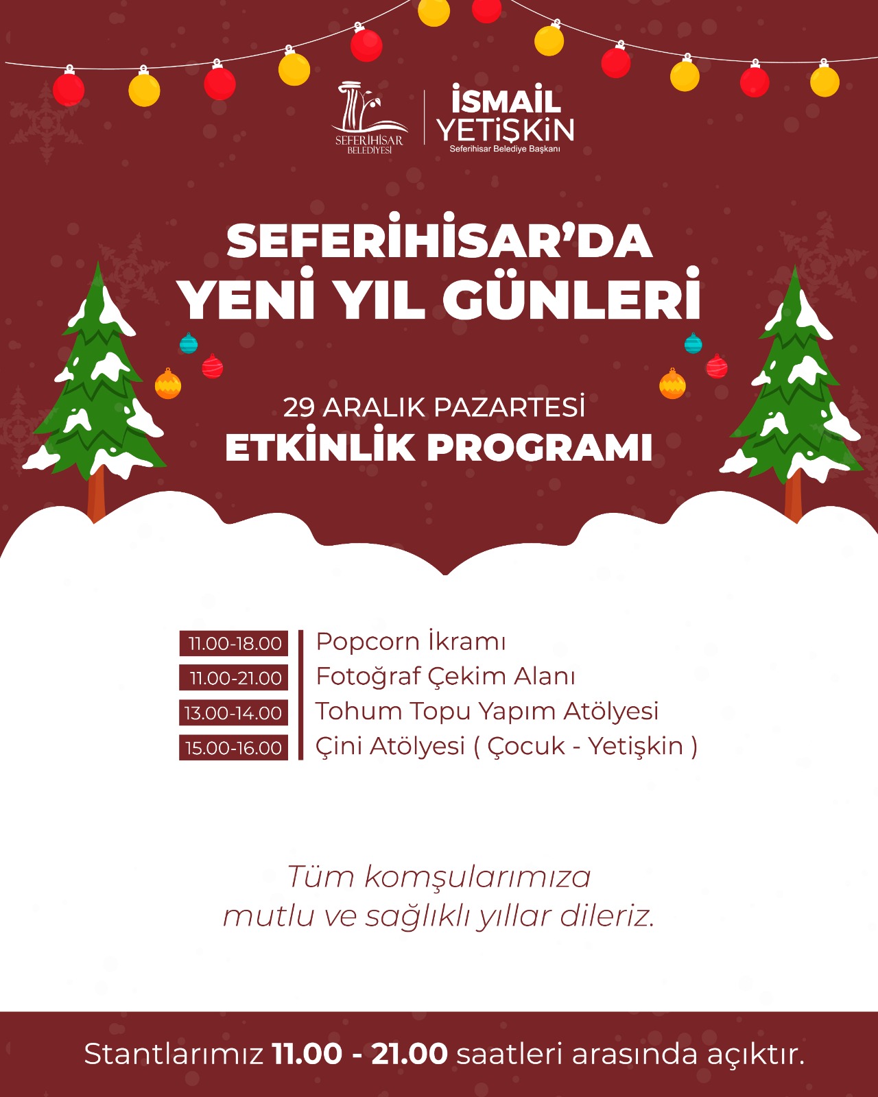 Seferihisar Festival Tadında Yeni Yıl Kutlaması-1