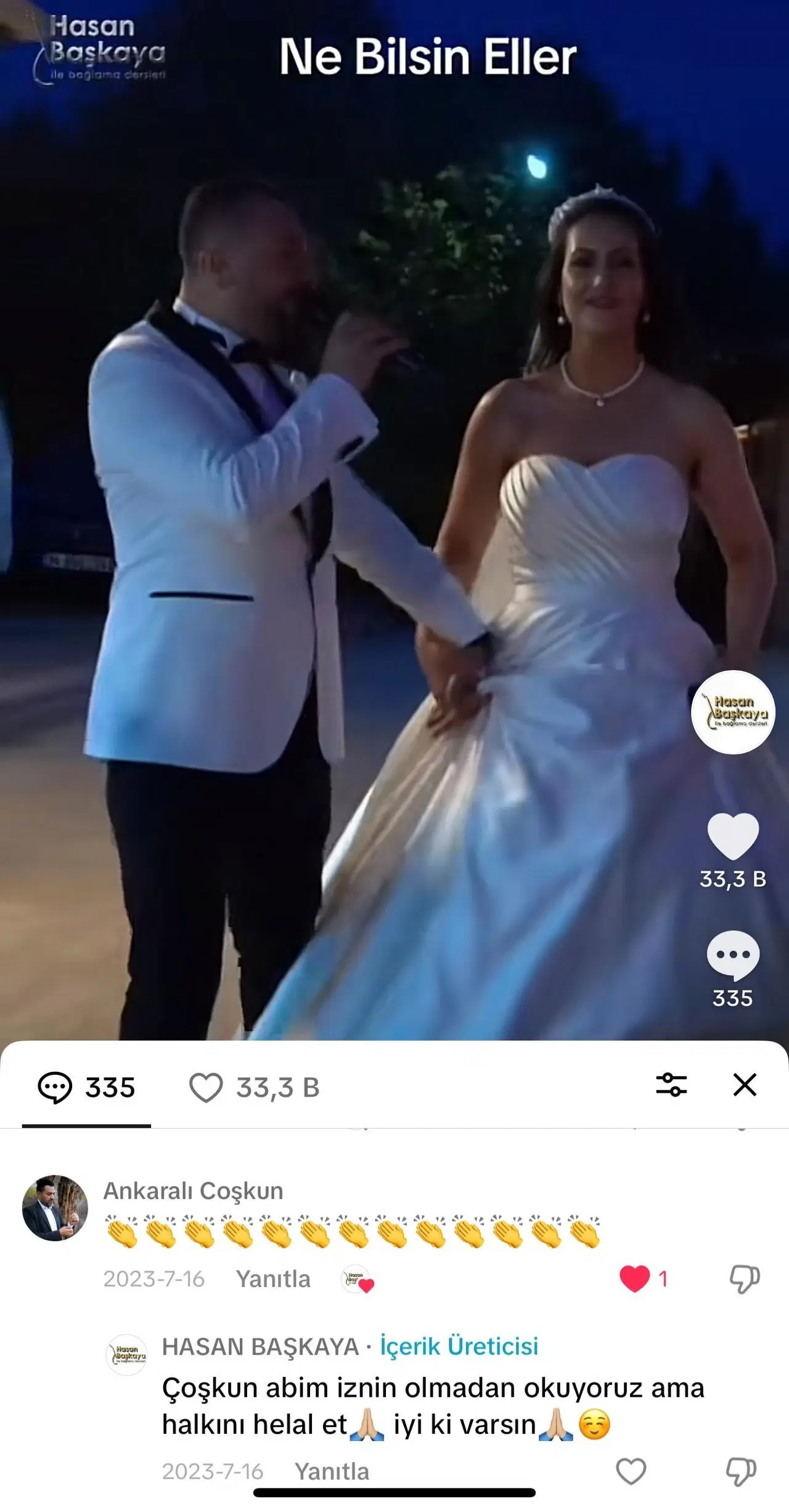 Sosyal Medyada Gündem Olmuştu Düğünlerinde Söyledikleri Şarkı Başlarına Iş Açtı! (2)