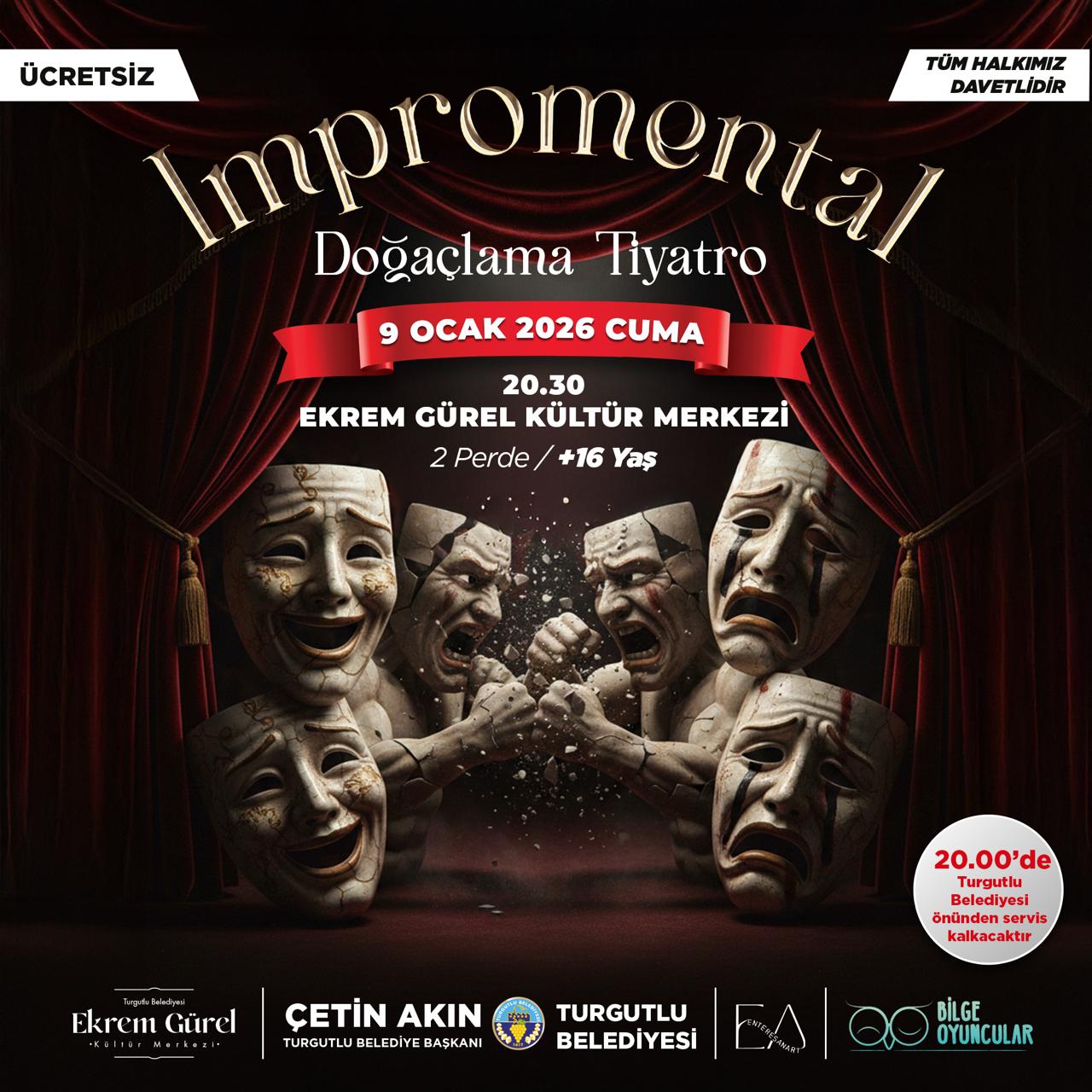 Impromental Doğaçlama Tiyatro Turgutlu’da Seyirciyle Buluşuyor